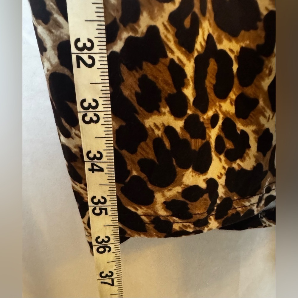 SHEIN Curve+ Plus Size Women's Multicolor Leopard Print Ragdoll Stretchy Tee 2XL - Picture 4 of 6